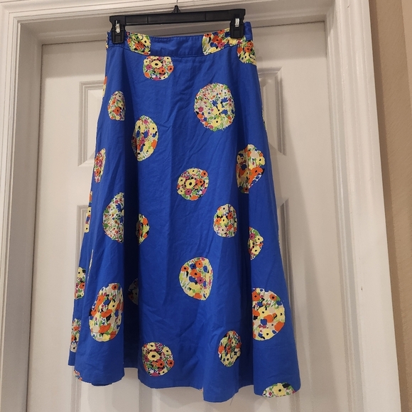 Conversations By Anthropology Cotton Midi Skirt Size 2 - Picture 3 of 6